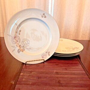 Johann Haviland Bavaria Germany Sweetheart Rose Dinner Plates -Set of 4- VGC